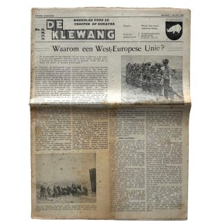 Original 1945-1949 Dutch East Indies 'De Klewang' Z-Brigade newspaper