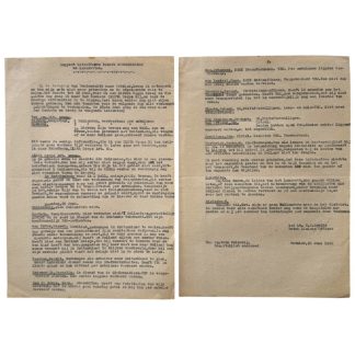 Origineel Nederlands WOII rapport uit 1945 over lazaretten in Wetzlar Buchenwald SS Wehrmacht UNRRA Nederlandse documenten militaria