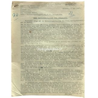 Origineel 1947 Nederlands-Indië inlichtingenrapport KNIL Batavia Padang Fort de Kock ZEER GEHEIM Indonesische onafhankelijkheid document.
