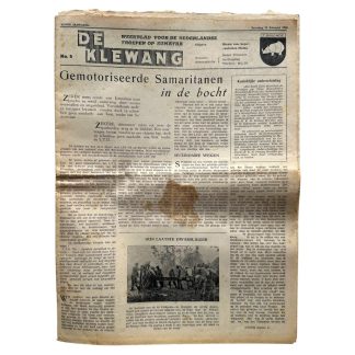 Originele 1950 De Klewang Z-Brigade krant Nederlands-Indië Koninklijke Landmacht militair weekblad Sumatra.