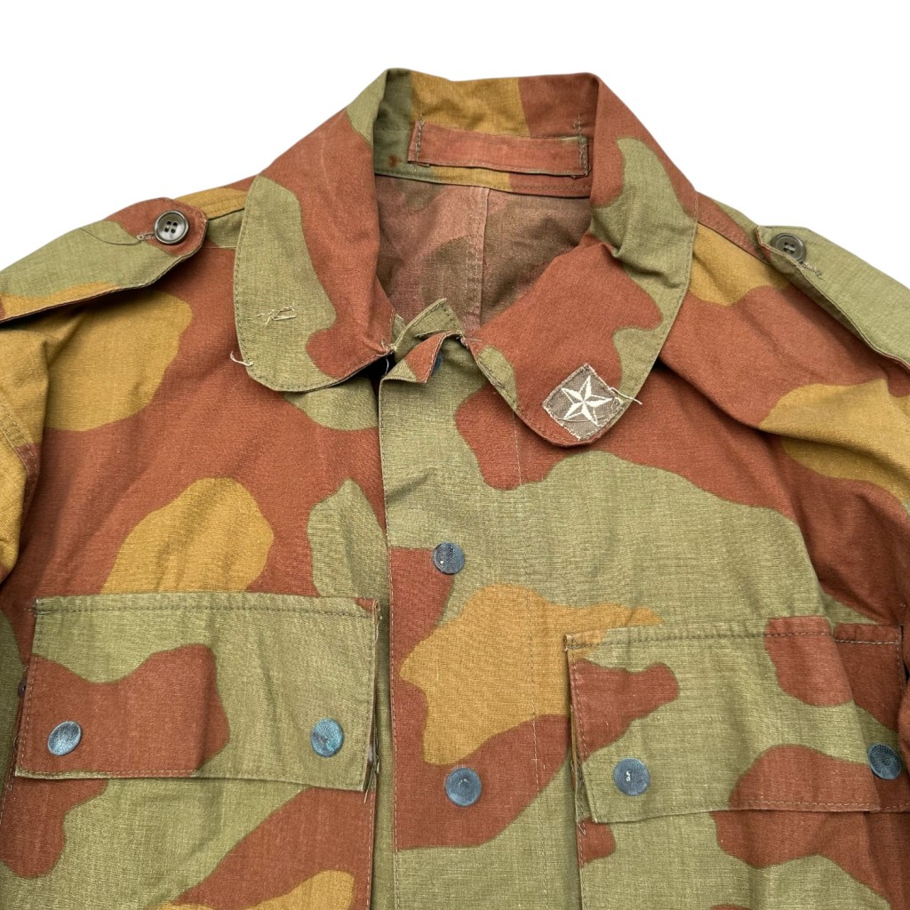 Original 1960s Italian Army paratrooper camouflage field jacket