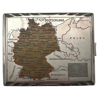 Original Cold War era US metal cigarette case 'Germany'