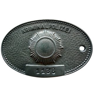Original DDR Kriminalpolizei VOPO service badge East German Volkspolizei Cold War militaria collector item