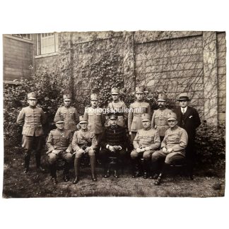 Original Pre 1940 Dutch army photo of officers with General