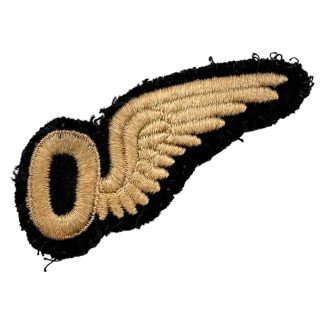 Original British RAF Observer wing cloth brevet WWII embroidered Royal Air Force insignia.
