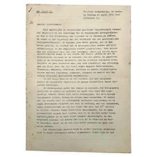 Original WWII Dutch NSB Radio 'Politiek weekpraatje van Max Blokzijl' Hilversum II speech