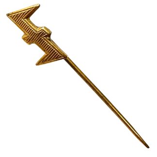 Originele Nederlandse NSB Wolfsangel miniatuur speld WO2 politiek insigne militaria.