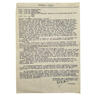 Original WWII Dutch Nationale Jeugdstorm document Bilthoven 1943