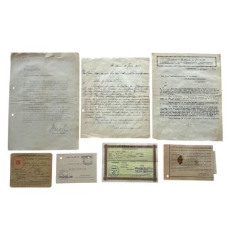 Original WWII Dutch documents set from the German occupation in Amsterdam