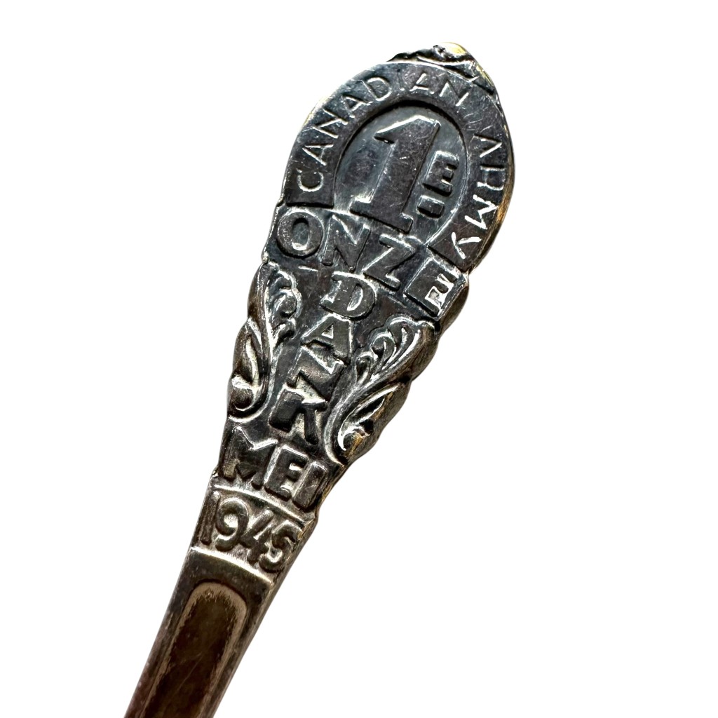 Original WWII Dutch liberation tea spoon 1e Canadian Army