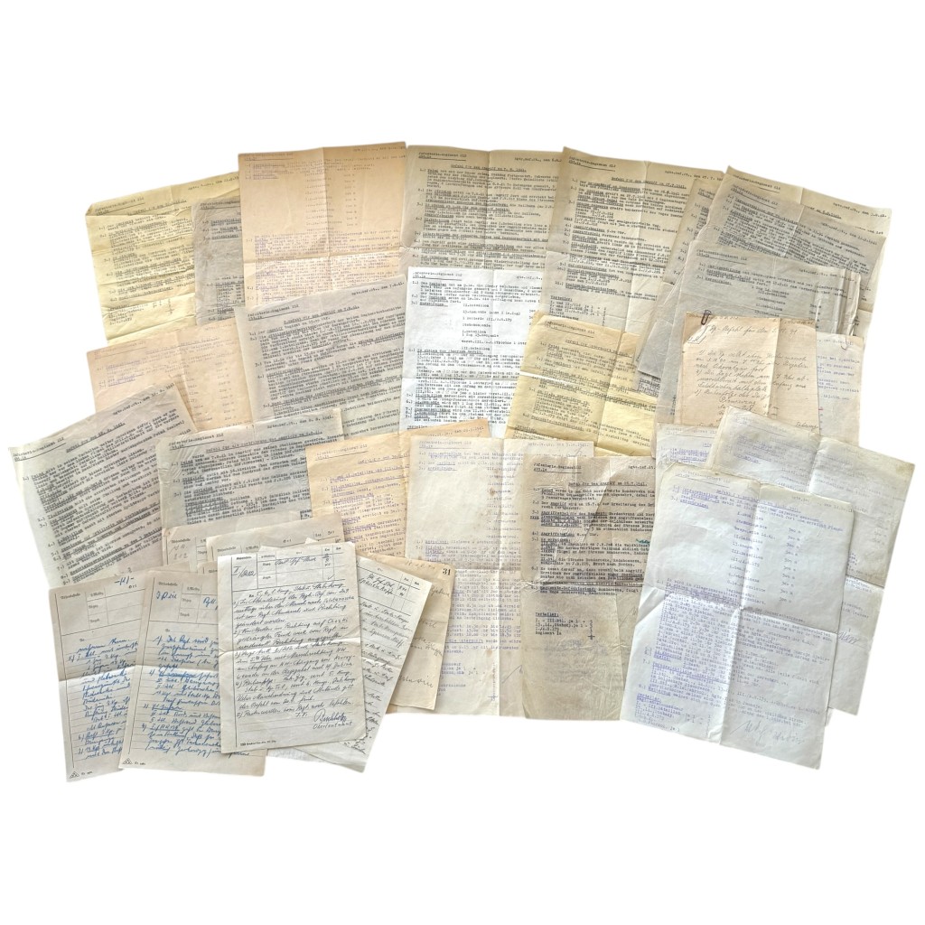 Original WWII German Infanterie-Regiment 212 Operatie Barbarossa documents set