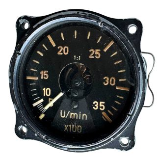 Original WWII German Luftwaffe Doppeldrehzahlanzeiger cockpit instrument