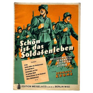 Original WWII German Wehrmacht sheet music 'Erika'