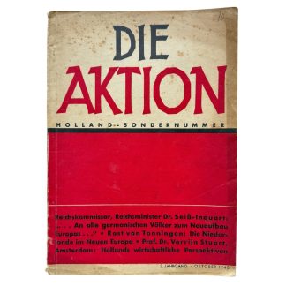 Original WWII German brochure 'Die Aktion – Holland - Sondernummer'