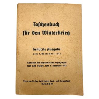 Original WWII German pocket manual 'Taschenbuch für den Winterkrieg' 1942