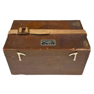Original WWII Imperial Japanese Navy Type 2 Bubble Sextant in wooden case Japanese military aviation navigation instrument.