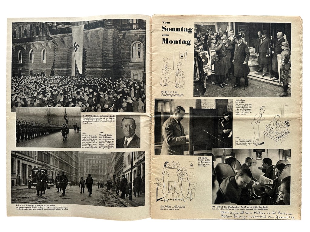 Original 1933 German illustrated magazine “Neue JZ Illustrierte Zeitung”