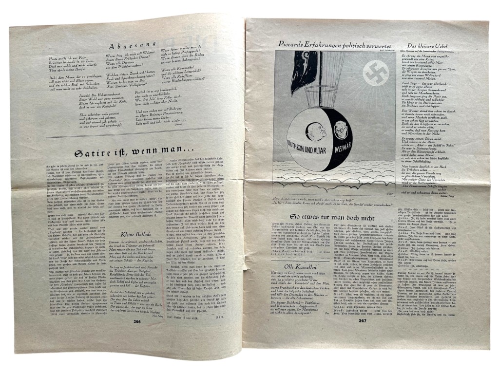 Original 1932 German magazine ‘Die Brennessel’