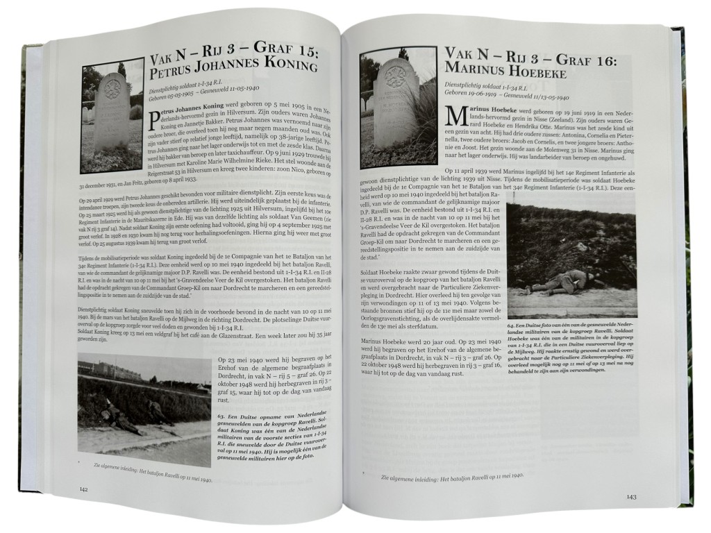 Militair historisch naslagwerk Oorlogsgraven op het Eiland van Dordrecht Nick van Uden Tweede Wereldoorlog Dordrecht militaire begraafplaatsen Nederlandse soldaten WO2 boek