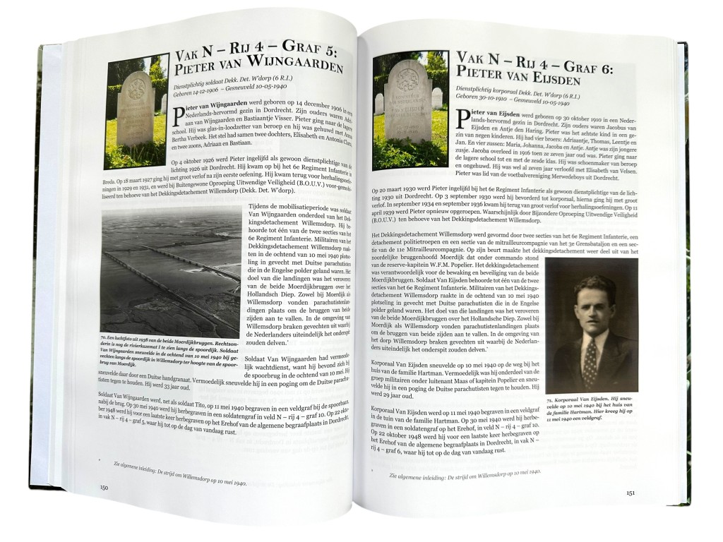 Militair historisch naslagwerk Oorlogsgraven op het Eiland van Dordrecht Nick van Uden Tweede Wereldoorlog Dordrecht militaire begraafplaatsen Nederlandse soldaten WO2 boek
