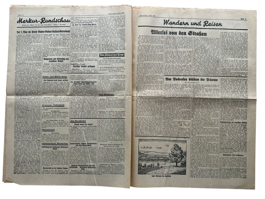 Original 1933 German NSDAP newspaper ‘Der Führer’ Karlsruhe - Image 3