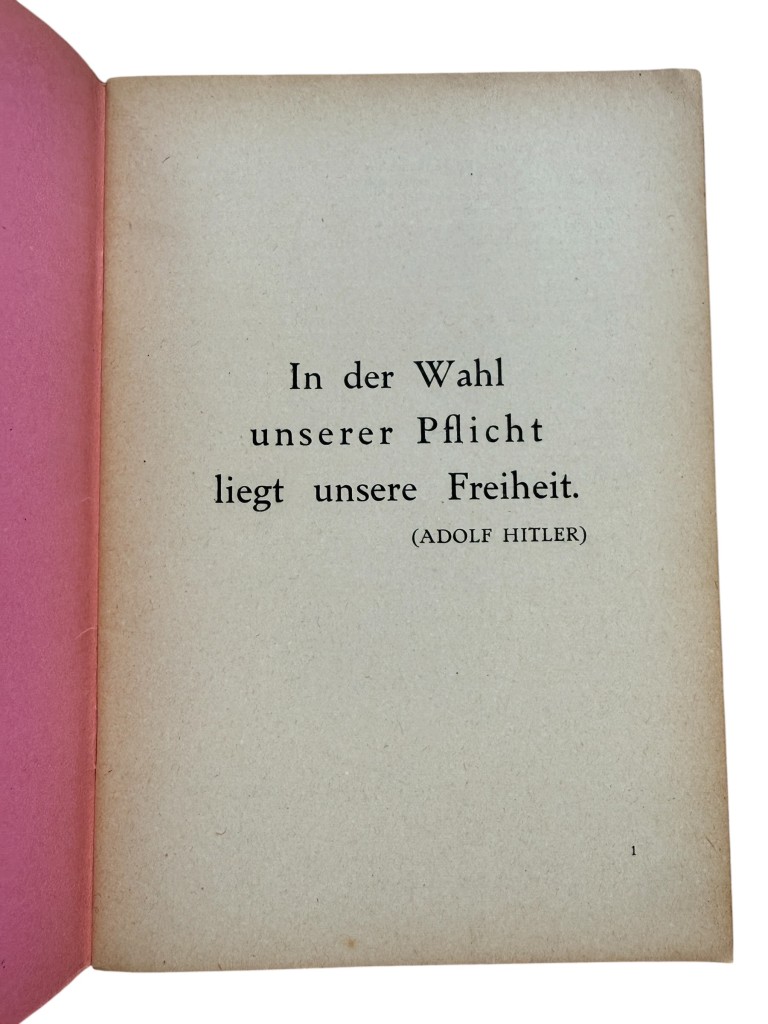 Original WWII German Hitlerjugend Führerdienst Befehlstelle Niederlande brochure Folge 4 - April 1943 - Image 2