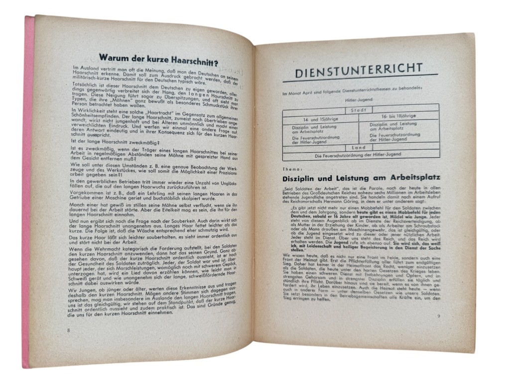Original WWII German Hitlerjugend Führerdienst Befehlstelle Niederlande brochure Folge 4 - April 1943 - Image 5