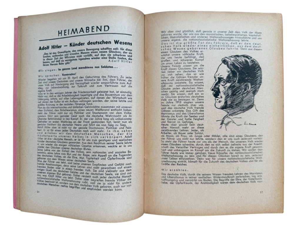 Original WWII German Hitlerjugend Führerdienst Befehlstelle Niederlande brochure Folge 4 - April 1943 - Image 6
