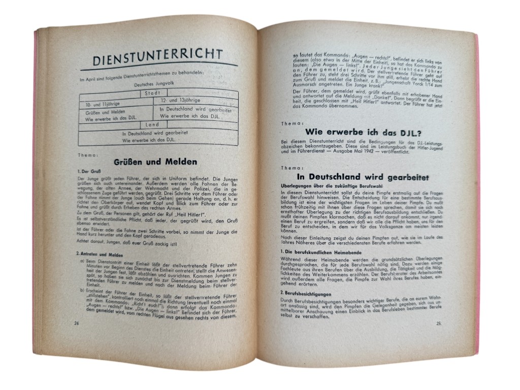 Original WWII German Hitlerjugend Führerdienst Befehlstelle Niederlande brochure Folge 4 - April 1943 - Image 7
