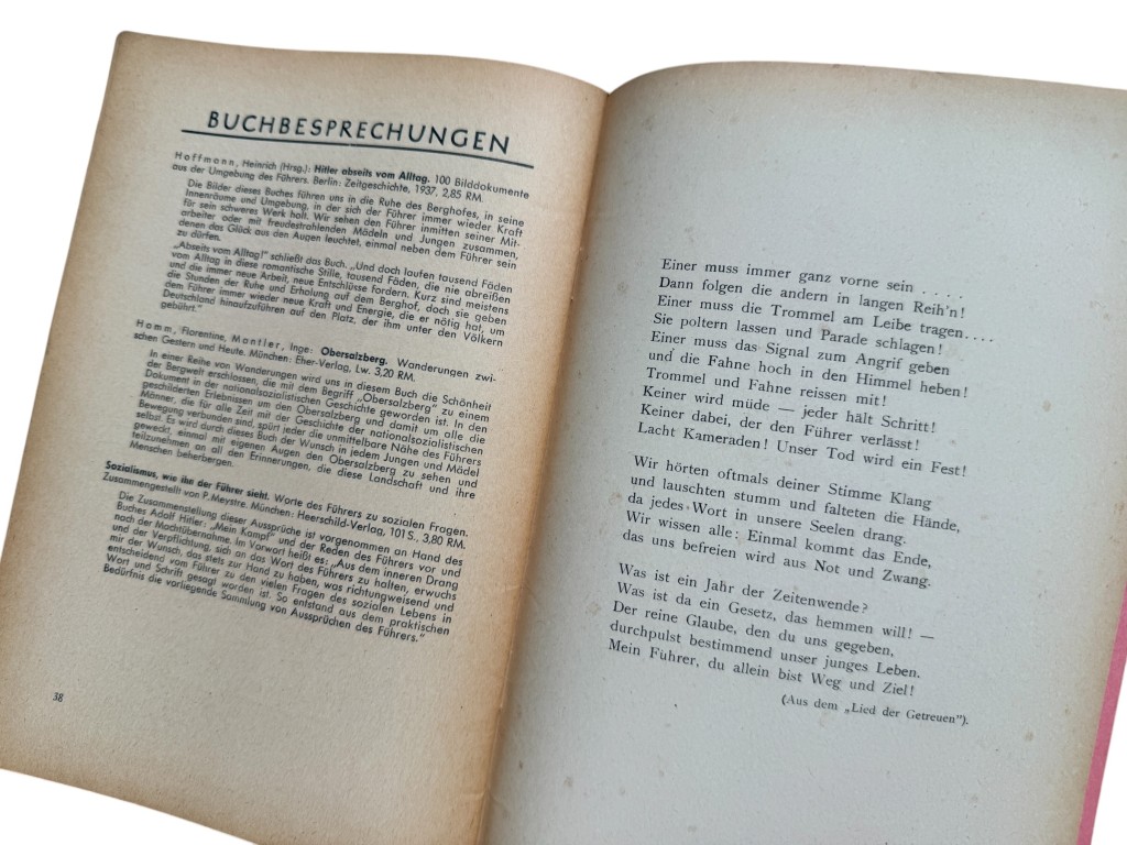 Original WWII German Hitlerjugend Führerdienst Befehlstelle Niederlande brochure Folge 4 - April 1943 - Image 9