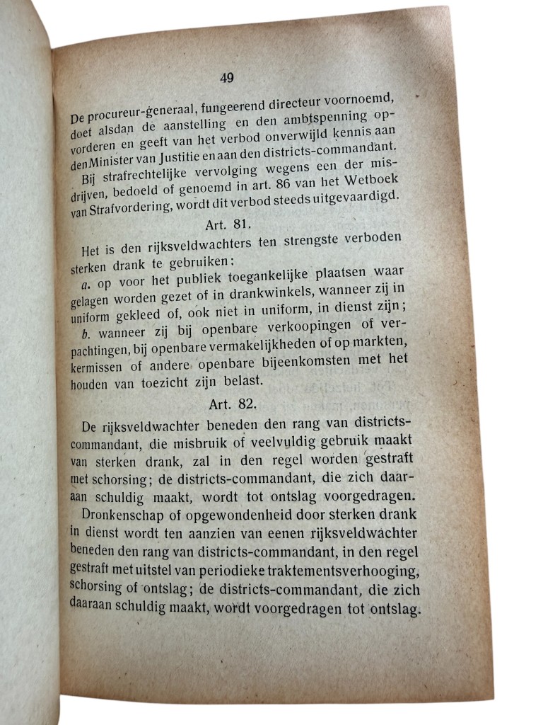 Original WW1 Dutch handbook 'Handboekje ten dienste van de Rijksveldwacht' - Image 7