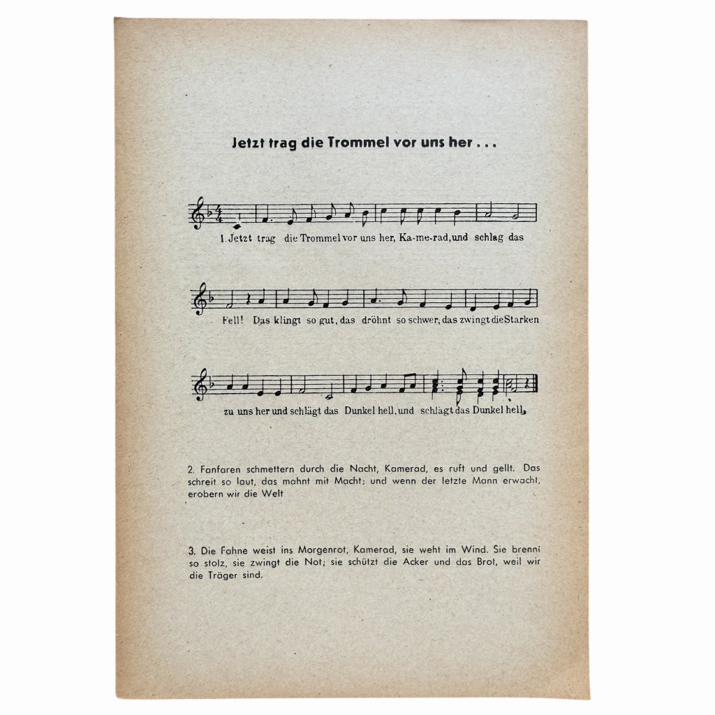 Original WWII German Hitlerjugend sheet music