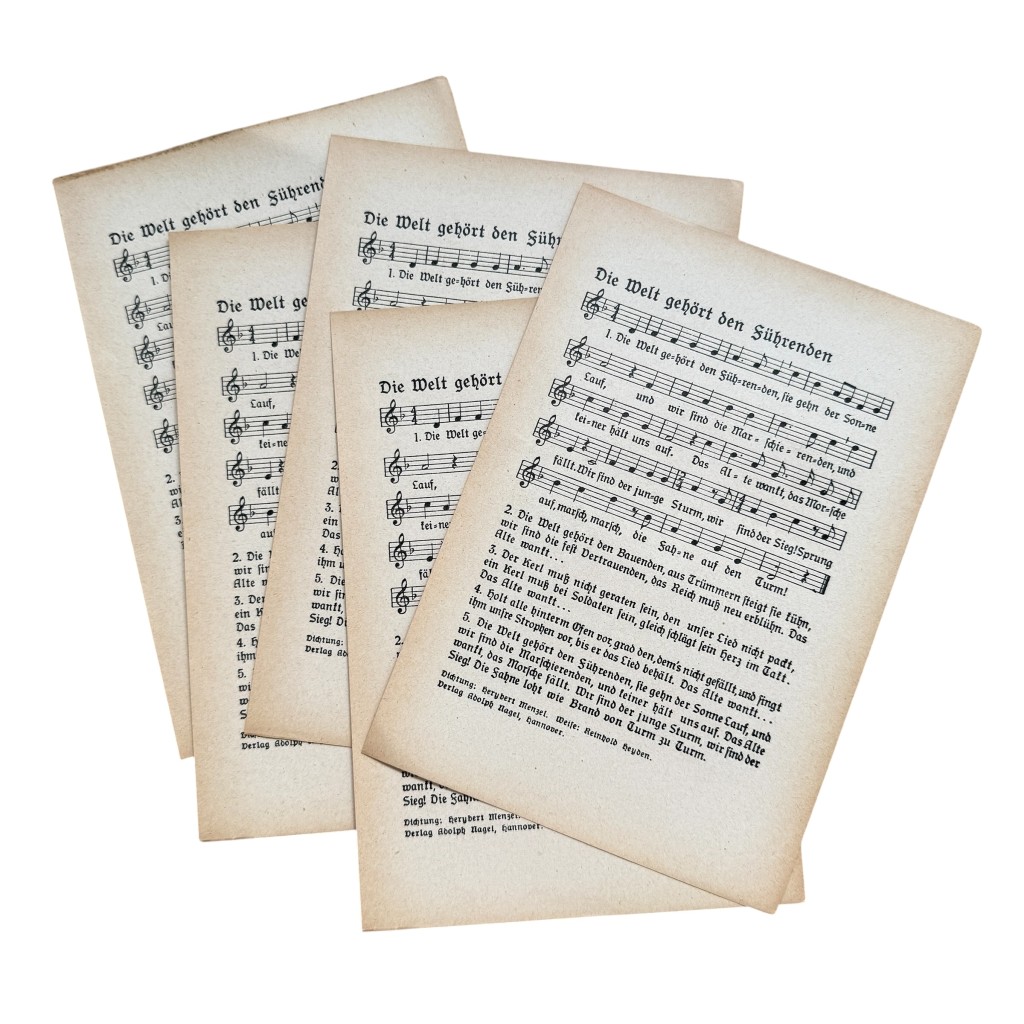 Original WWII German Hitlerjugend sheet music