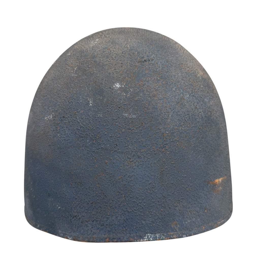 Original WWII US Navy MKII helmet with communication set - Image 3