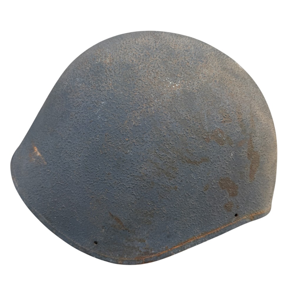 Original WWII US Navy MKII helmet with communication set - Image 2