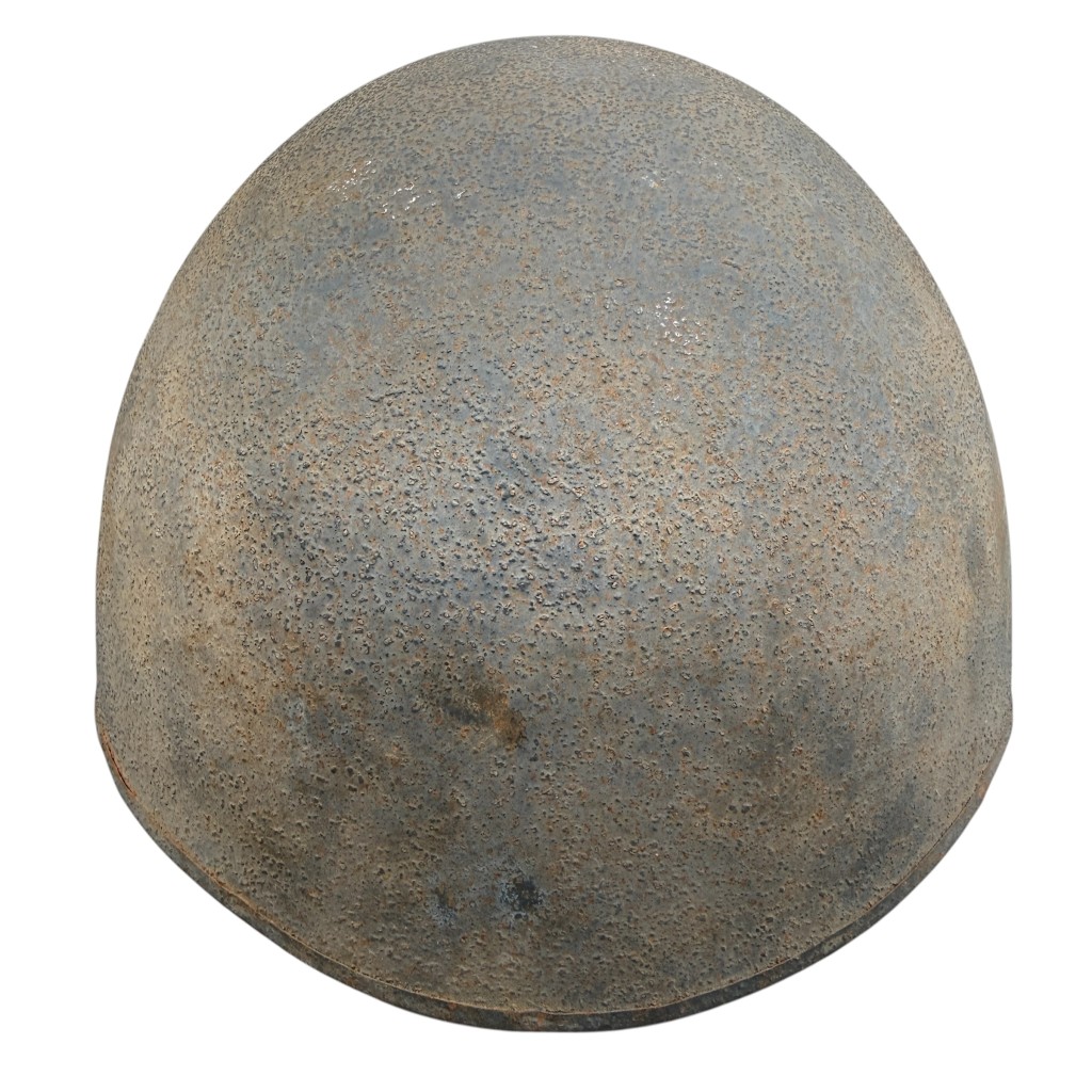 Original WWII US Navy MKII helmet with communication set - Image 6