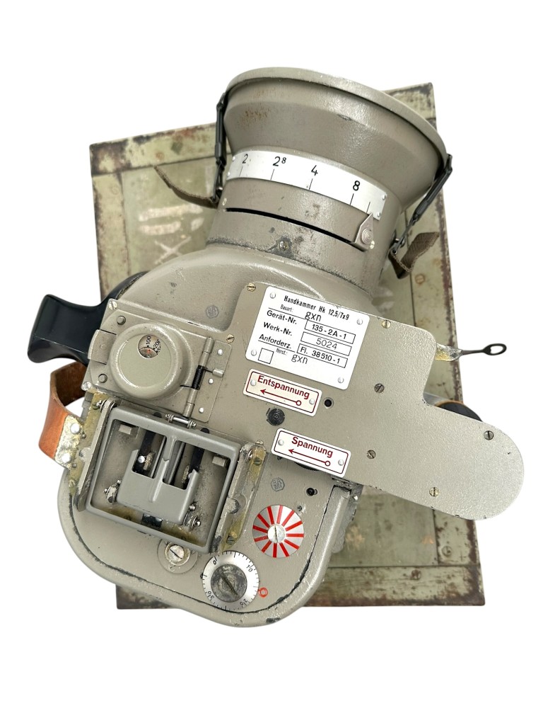 Original WWII German Luftwaffe Handkammer Hk 12.5/7x9 aerial reconnaissance camera in box - Image 11