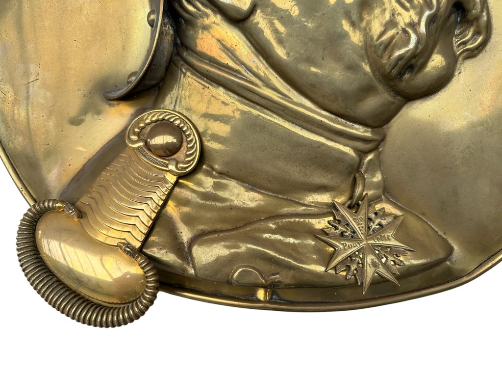 Original WW1 German Army metal wall plaque featuring Field Marshal Paul von Hindenburg - Image 4
