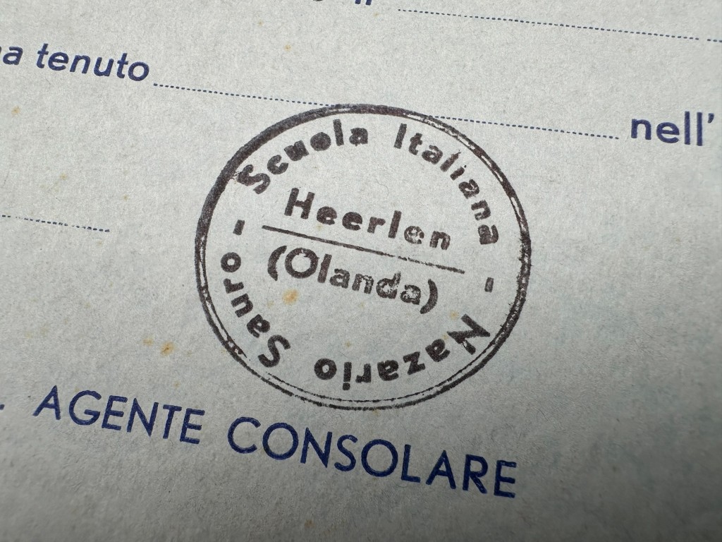 Original 1930s-WWII Italian large estate from the Italian Fascist School 'Nazario Sauro' in Heerlen in Limburg