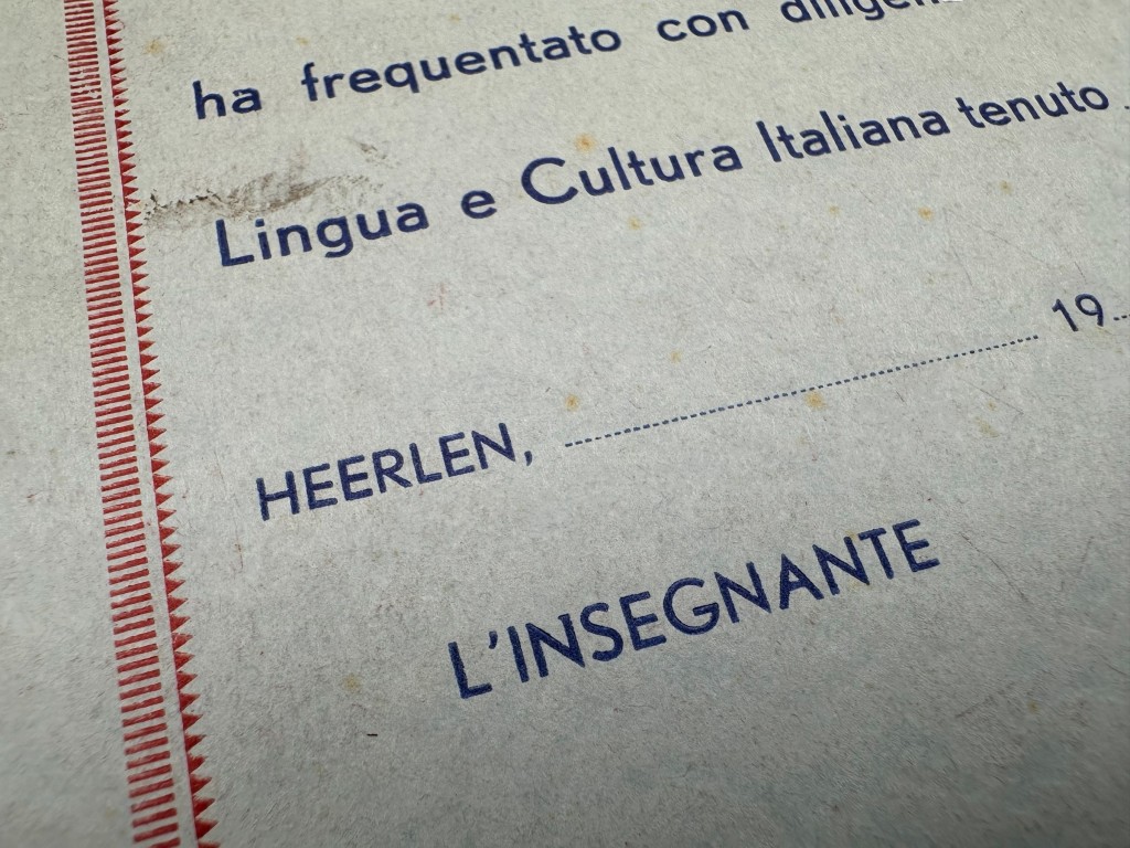 Original 1930s-WWII Italian large estate from the Italian Fascist School 'Nazario Sauro' in Heerlen in Limburg