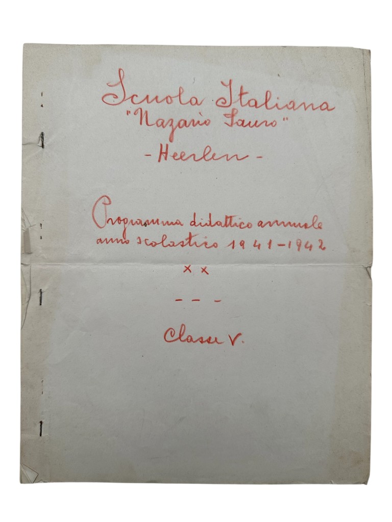 Original 1930s-WWII Italian large estate from the Italian Fascist School 'Nazario Sauro' in Heerlen in Limburg - Image 15