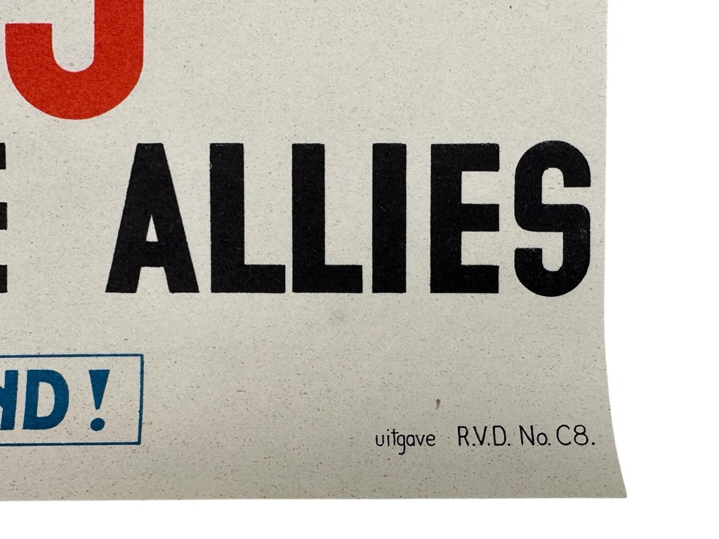 Original WWII Allied poster - Free Holland welcomes the soldiers of the Allies - Image 6