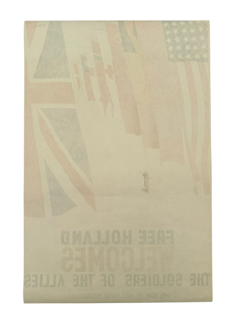 Original WWII Allied poster - Free Holland welcomes the soldiers of the Allies - Image 7