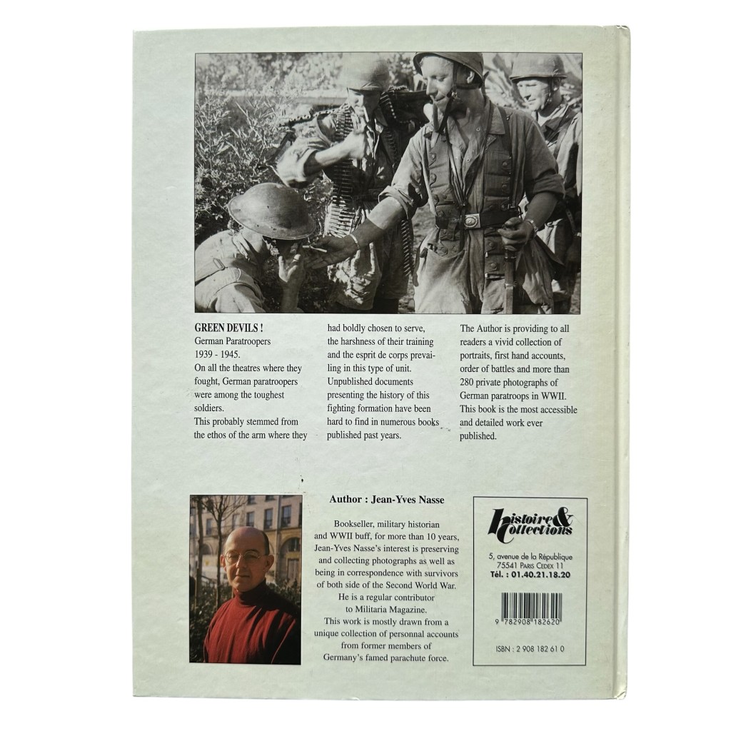 Reference book 'Green Devils! German Paratroopers 1939–1945' written by Jean-Yves Nasse