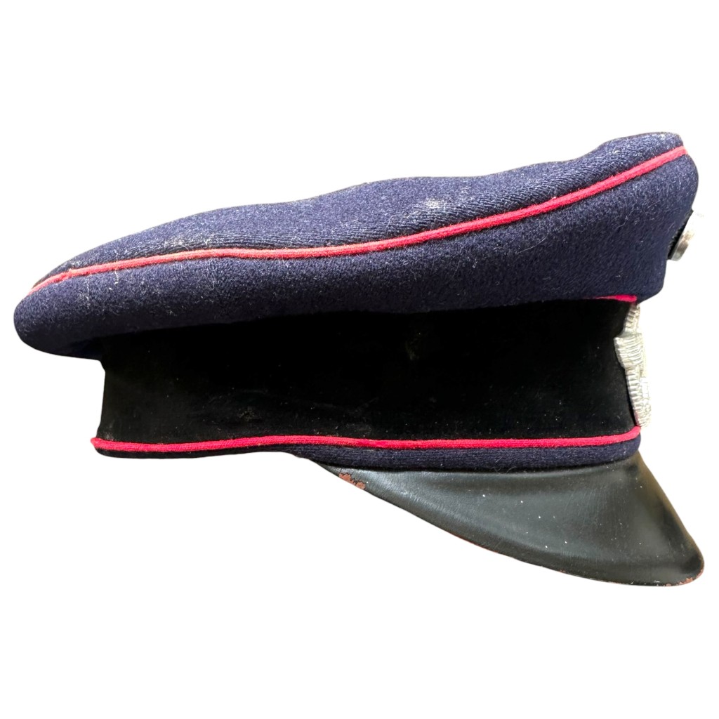 Original WWII German Feuerschutzpolizei visor cap - Image 4
