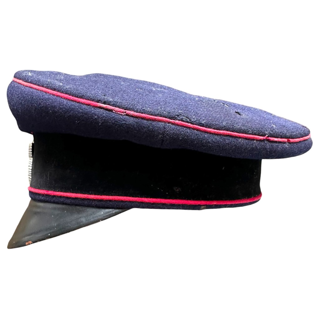 Original WWII German Feuerschutzpolizei visor cap - Image 5