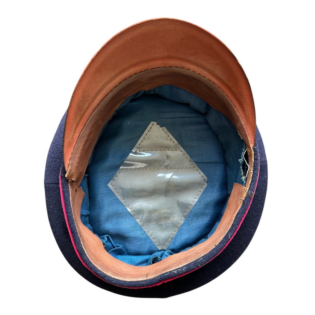 Original WWII German Feuerschutzpolizei visor cap - Image 7