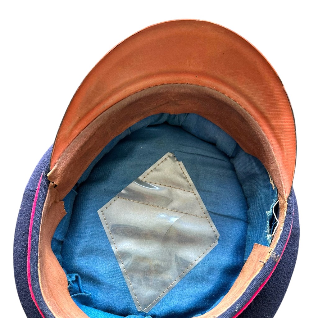 Original WWII German Feuerschutzpolizei visor cap - Image 8