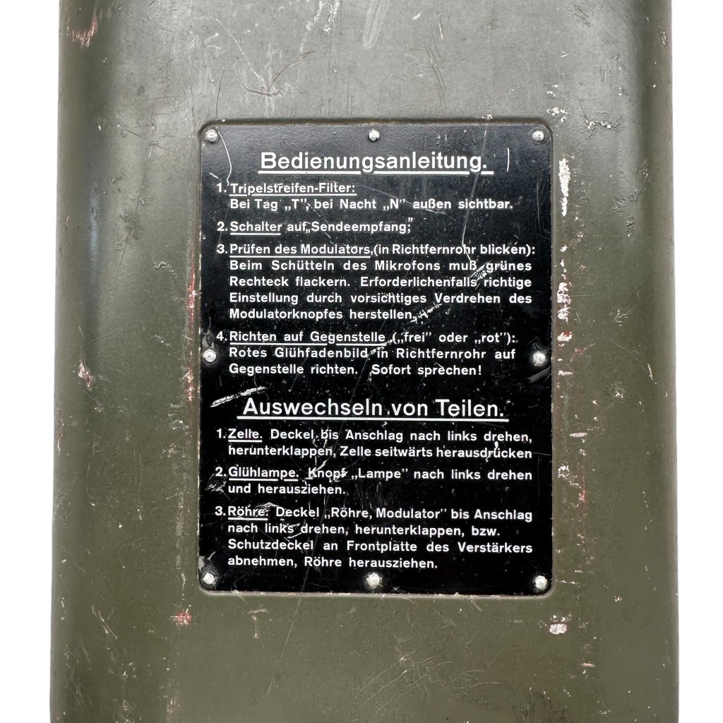 Original WWII German lichtsprechgerät 80 - Image 8