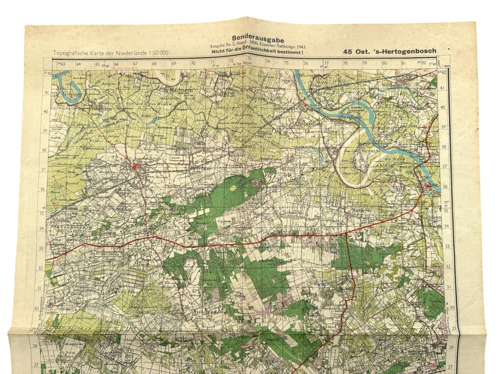 Original WWII German map of Ost ’s-Hertogenbosch